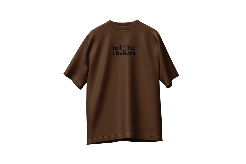 Tshirt oversize In Love I Believe 240g