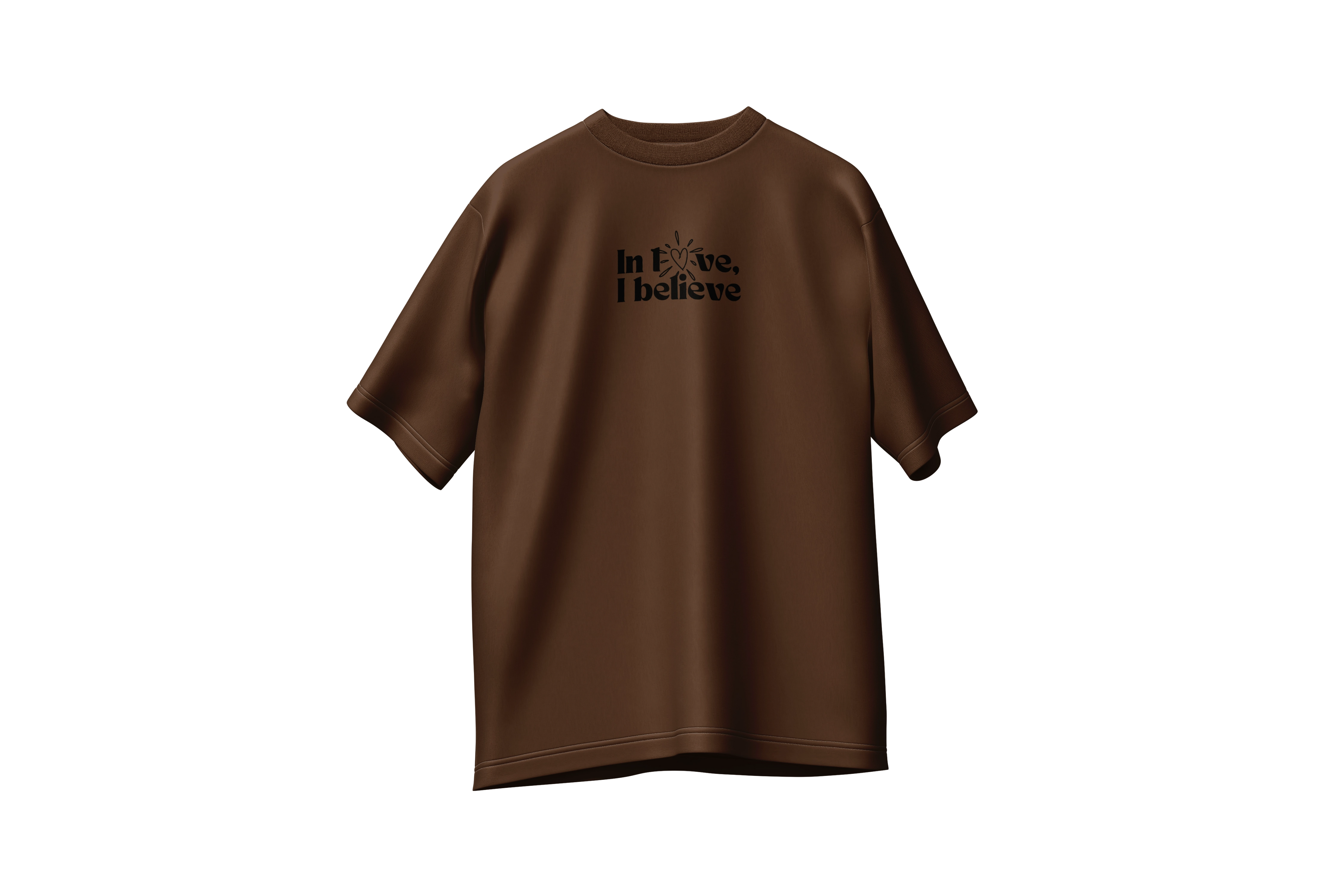 Tshirt oversize In Love I Believe 240g