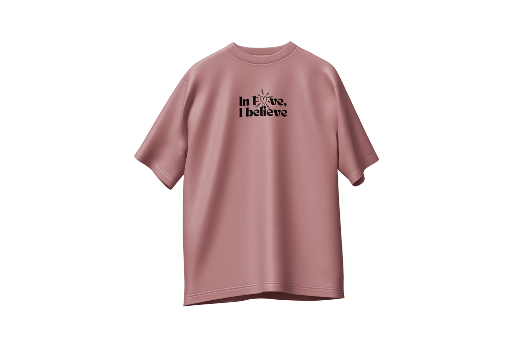 Tshirt oversize In Love I Believe 240g