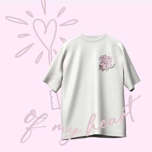 Matching tshirts (x2) Key/Heart oversize,220g