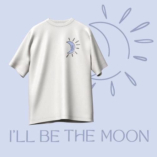 Matching tshirts (x2) Sun/Moon  oversize 220g