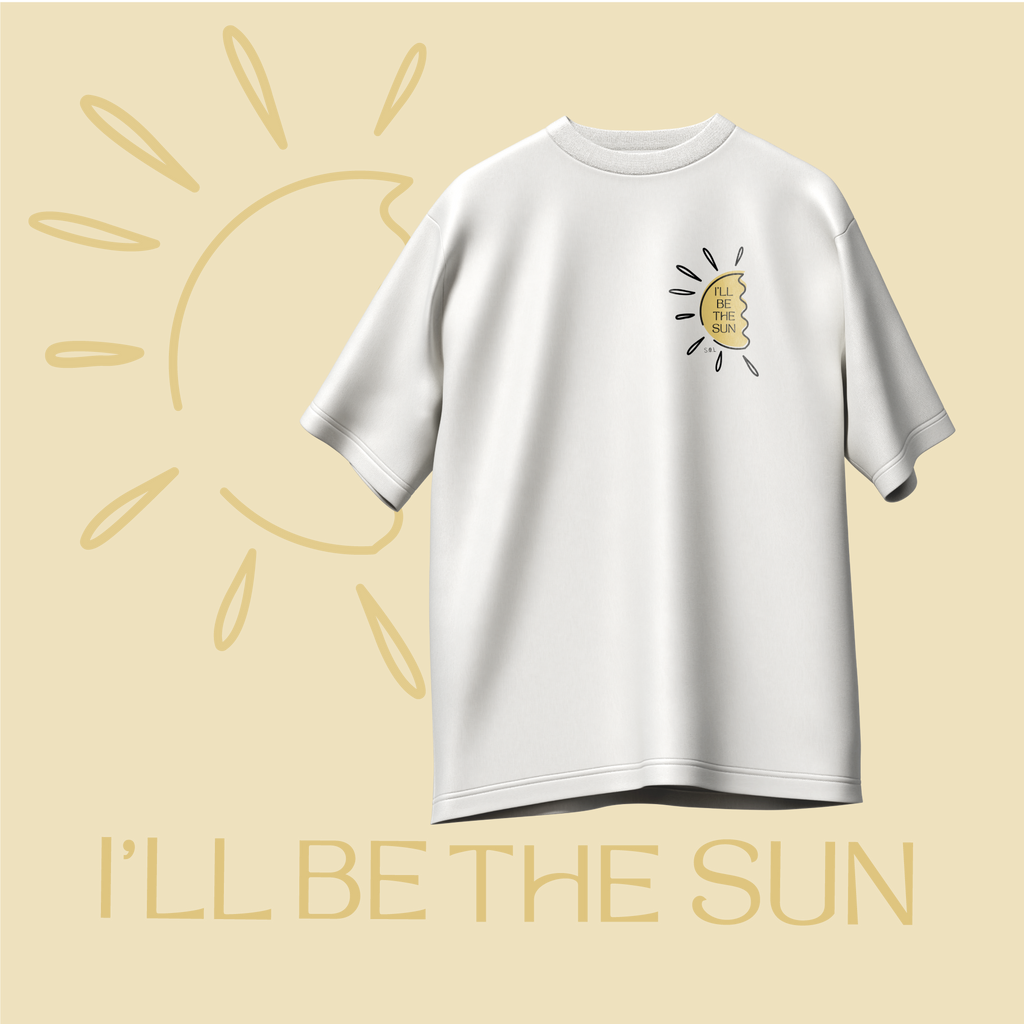 Matching tshirts (x2) Sun/Moon  oversize 220g