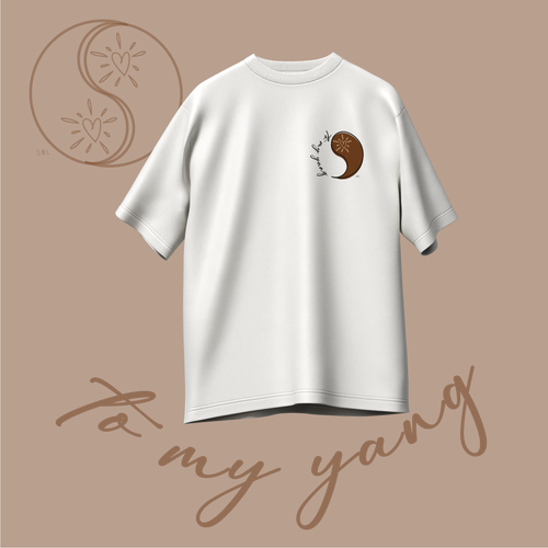 Matching tshirts (x2) Yin/Yang oversize 220g