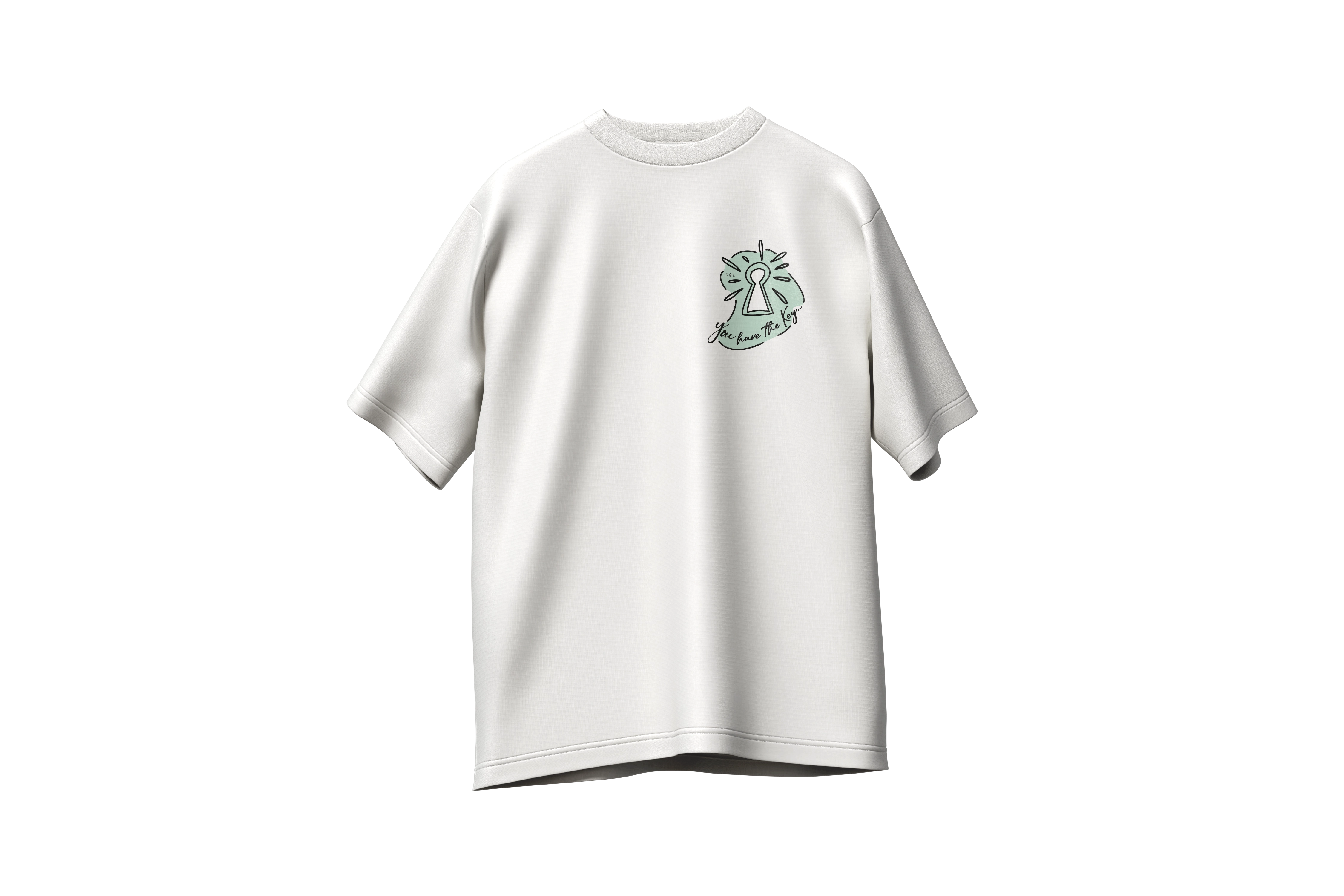Matching tshirts (x2) Key/Heart oversize,220g