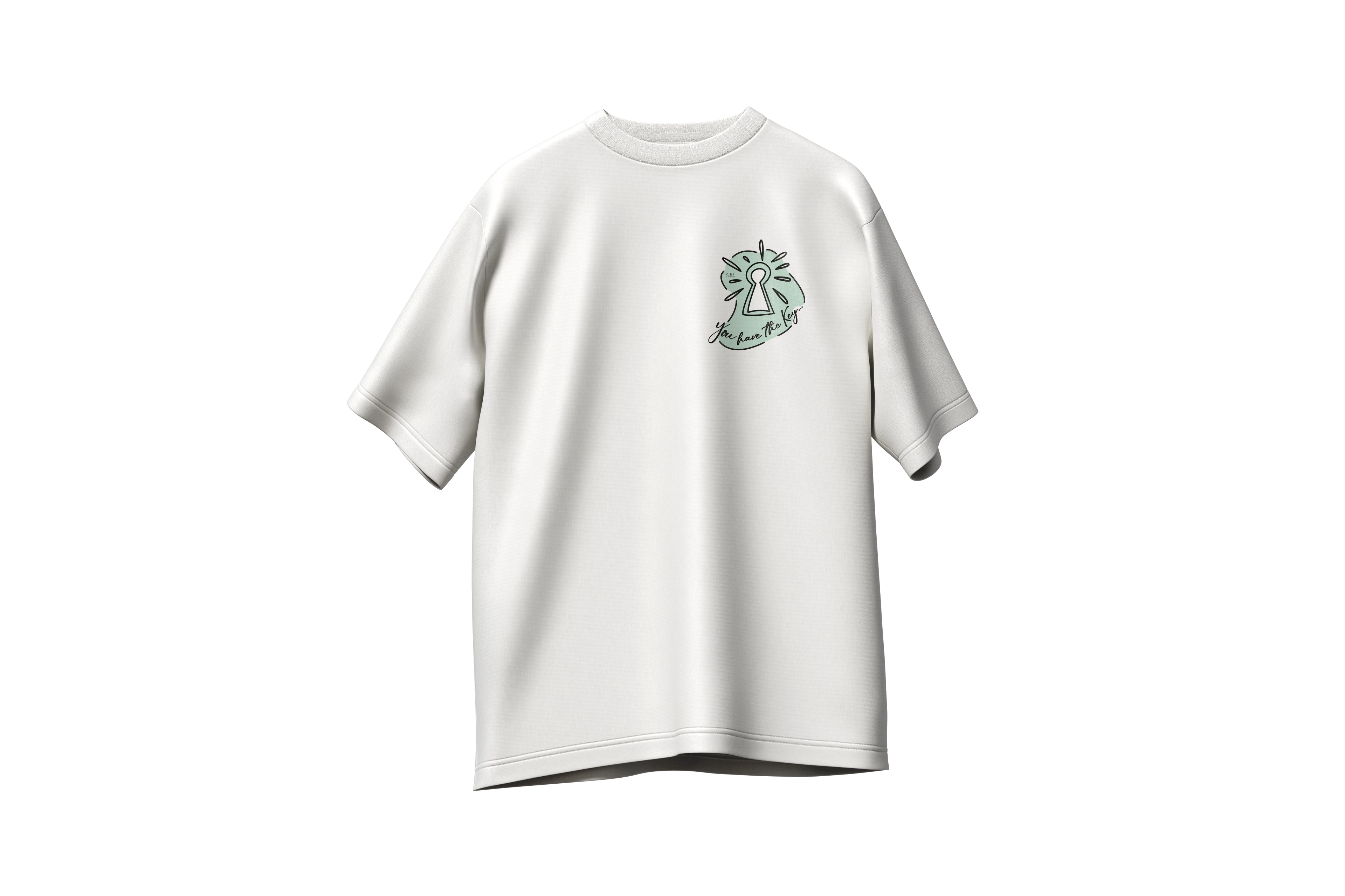 Matching tshirts (x2) Key/Heart oversize,220g