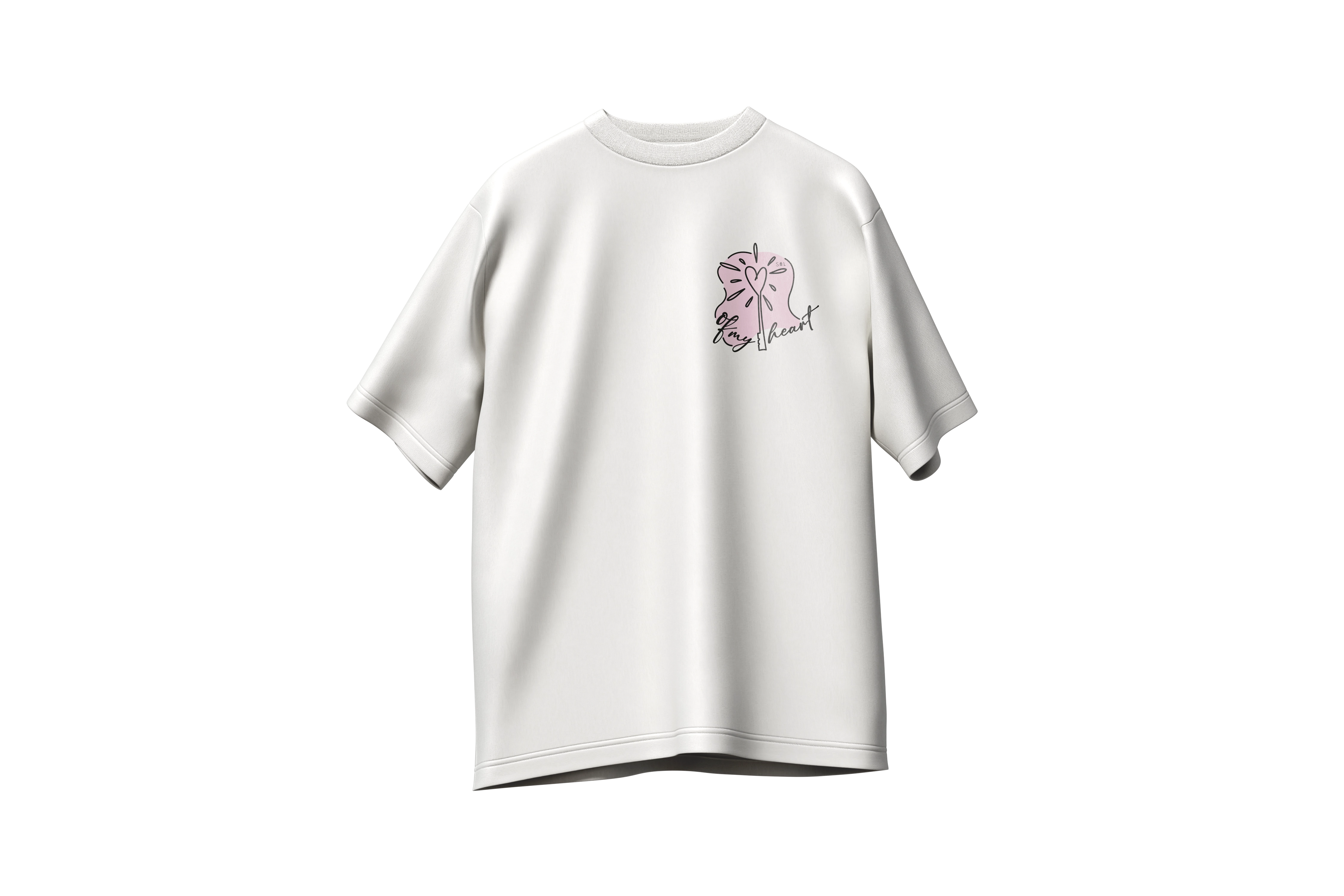 Matching tshirts (x2) Key/Heart oversize,220g