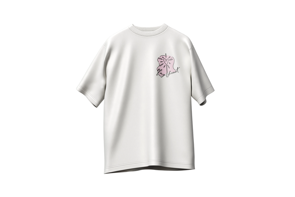Matching tshirts (x2) Key/Heart oversize,220g