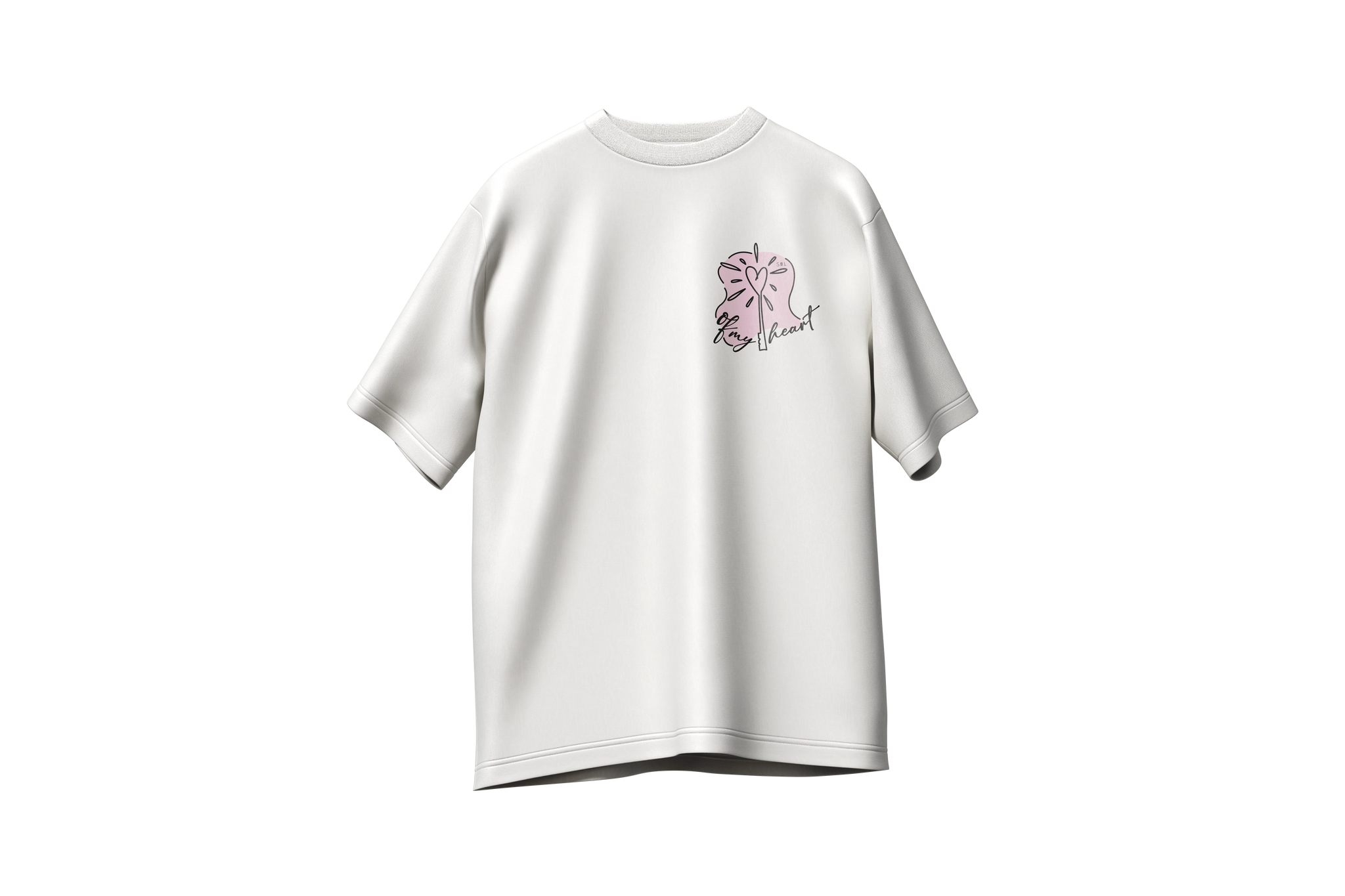 Matching tshirts (x2) Key/Heart oversize,220g