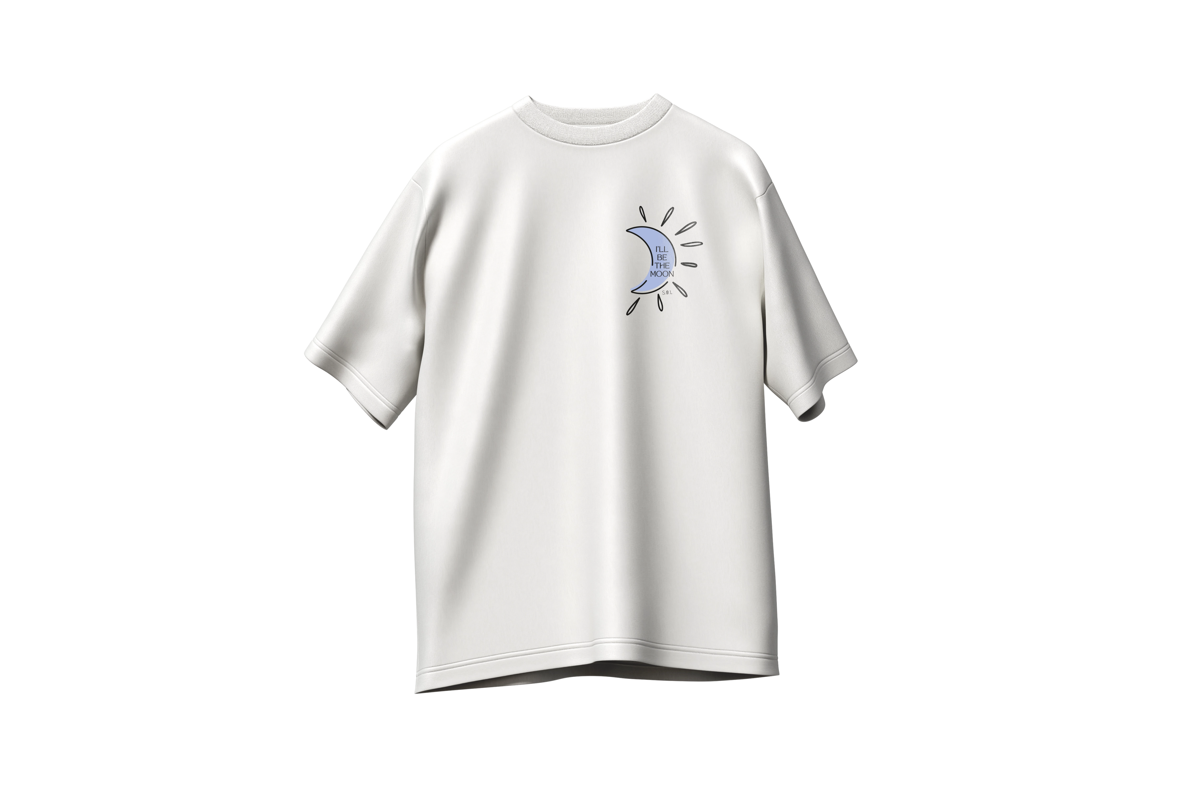 Matching tshirts (x2) Sun/Moon  oversize 220g