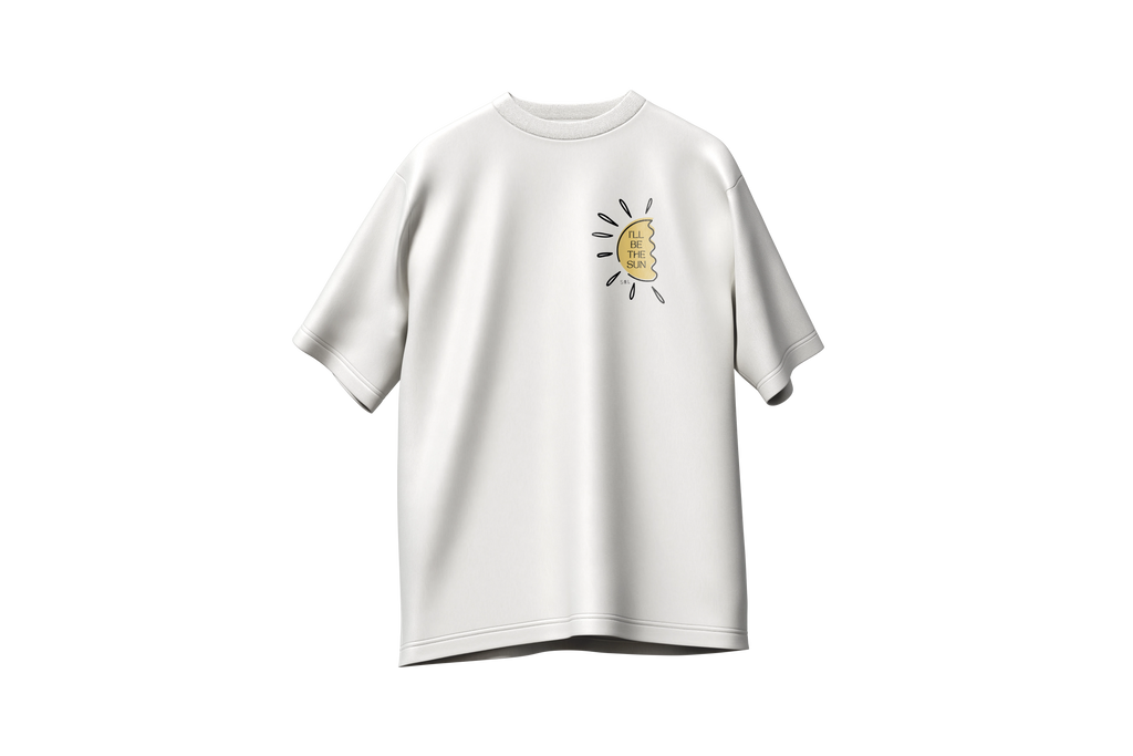 Matching tshirts (x2) Sun/Moon  oversize 220g