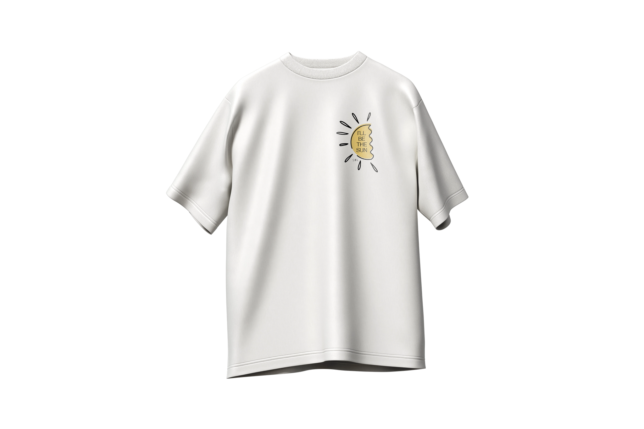 Matching tshirts (x2) Sun/Moon  oversize 220g