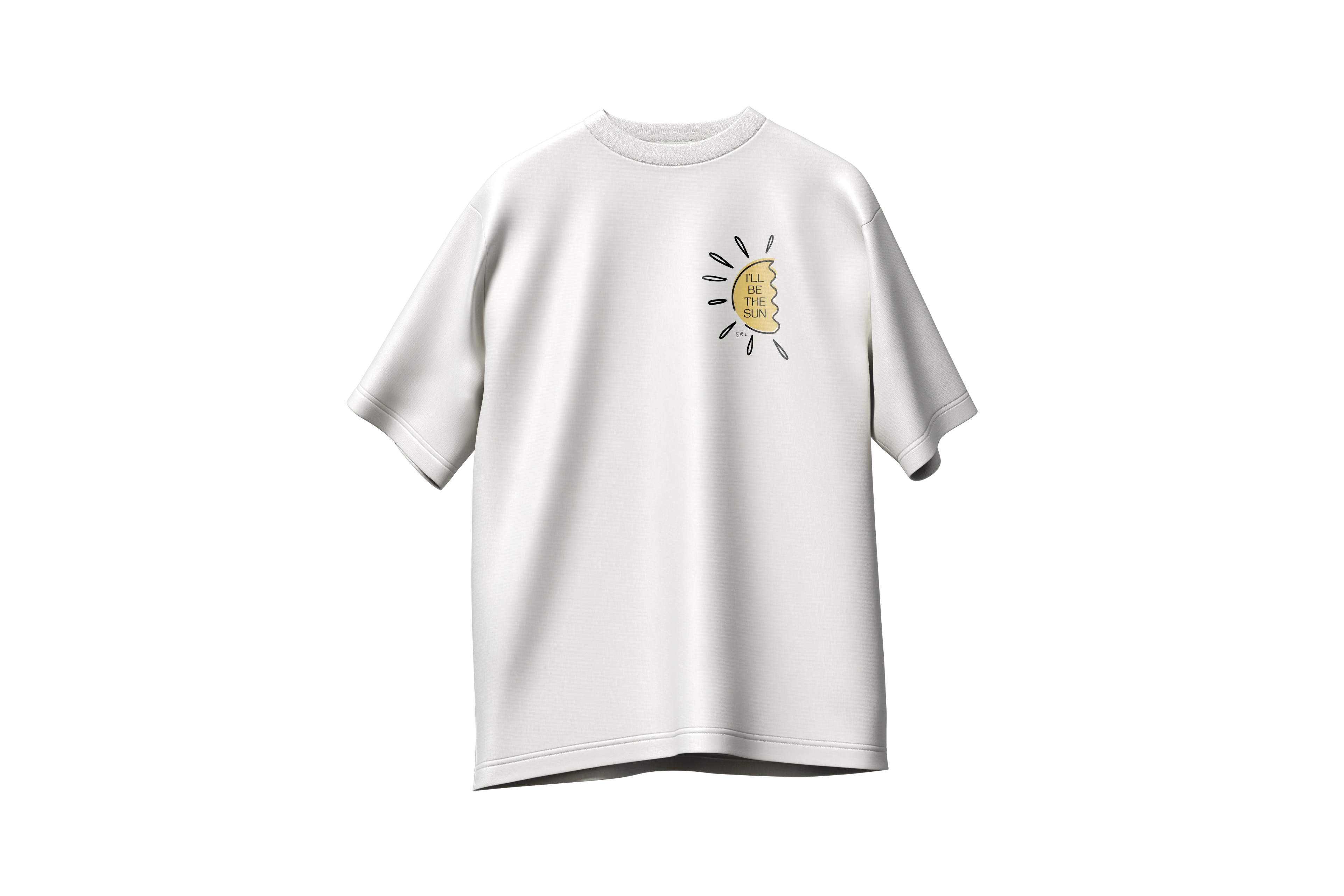 Matching tshirts (x2) Sun/Moon  oversize 220g