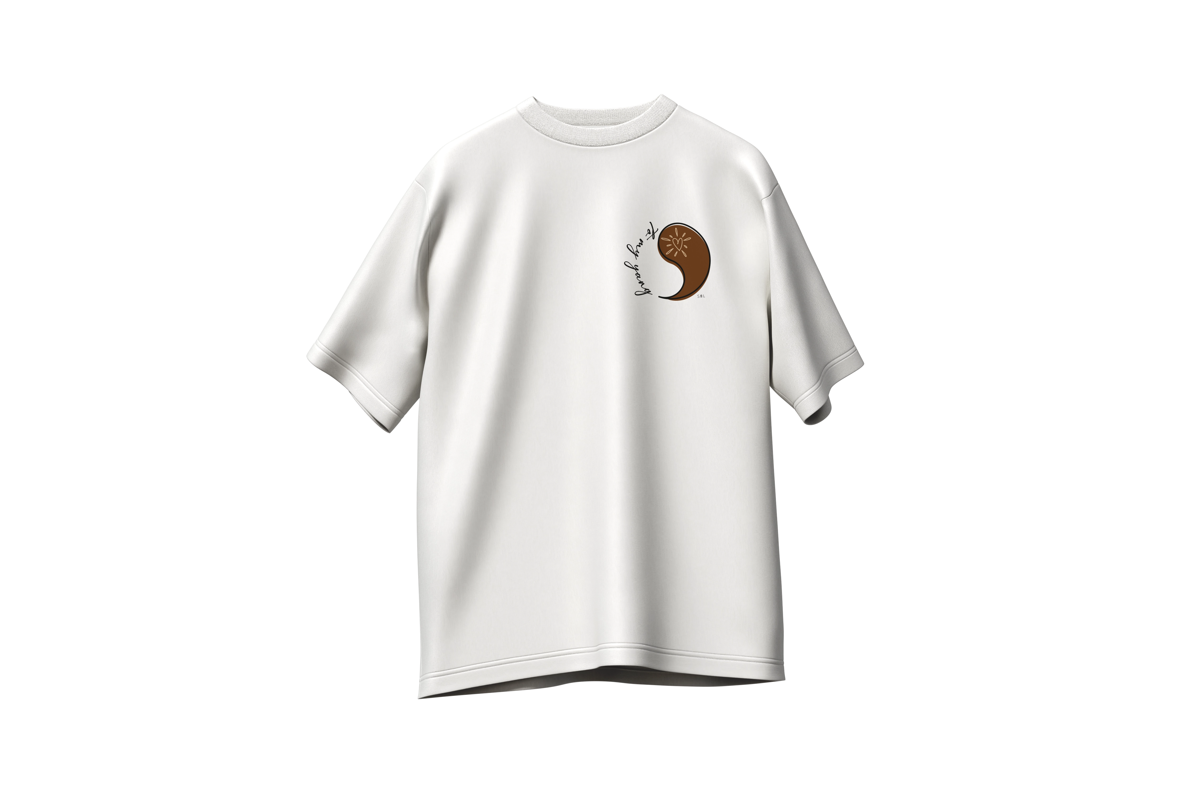 Matching tshirts (x2) Yin/Yang oversize 220g