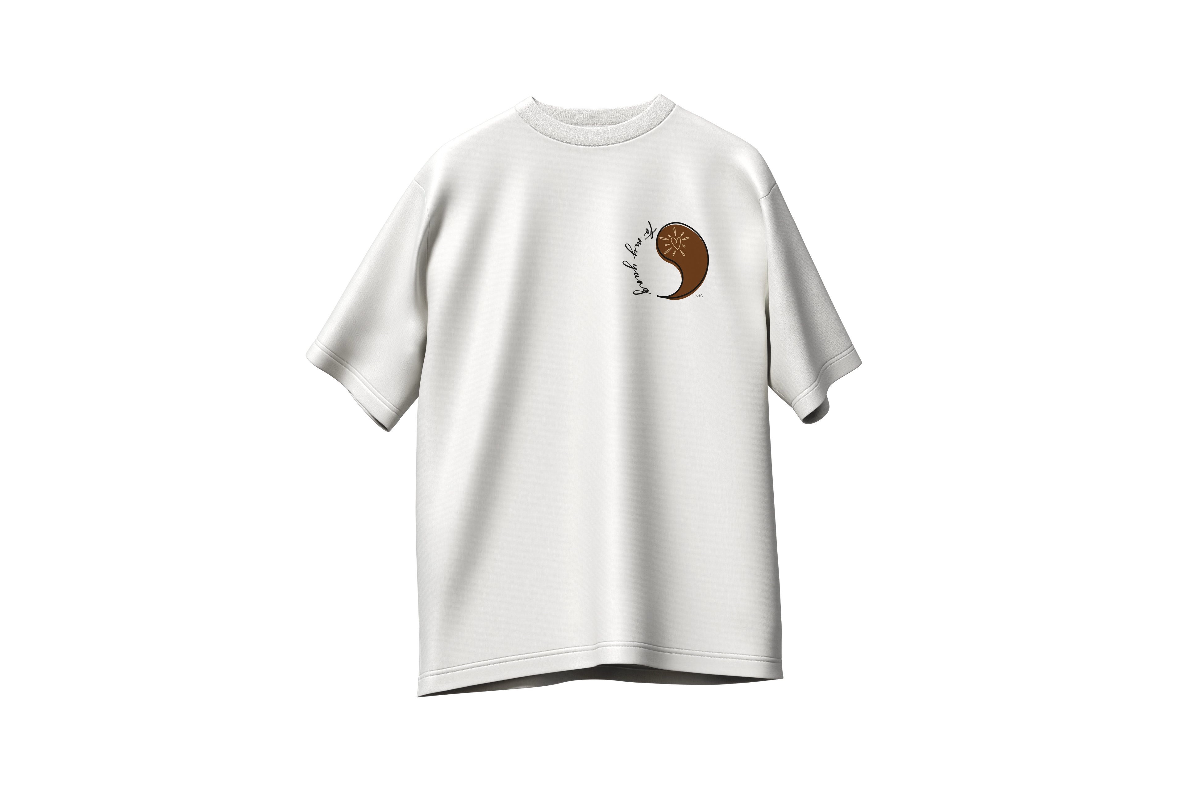 Matching tshirts (x2) Yin/Yang oversize 220g